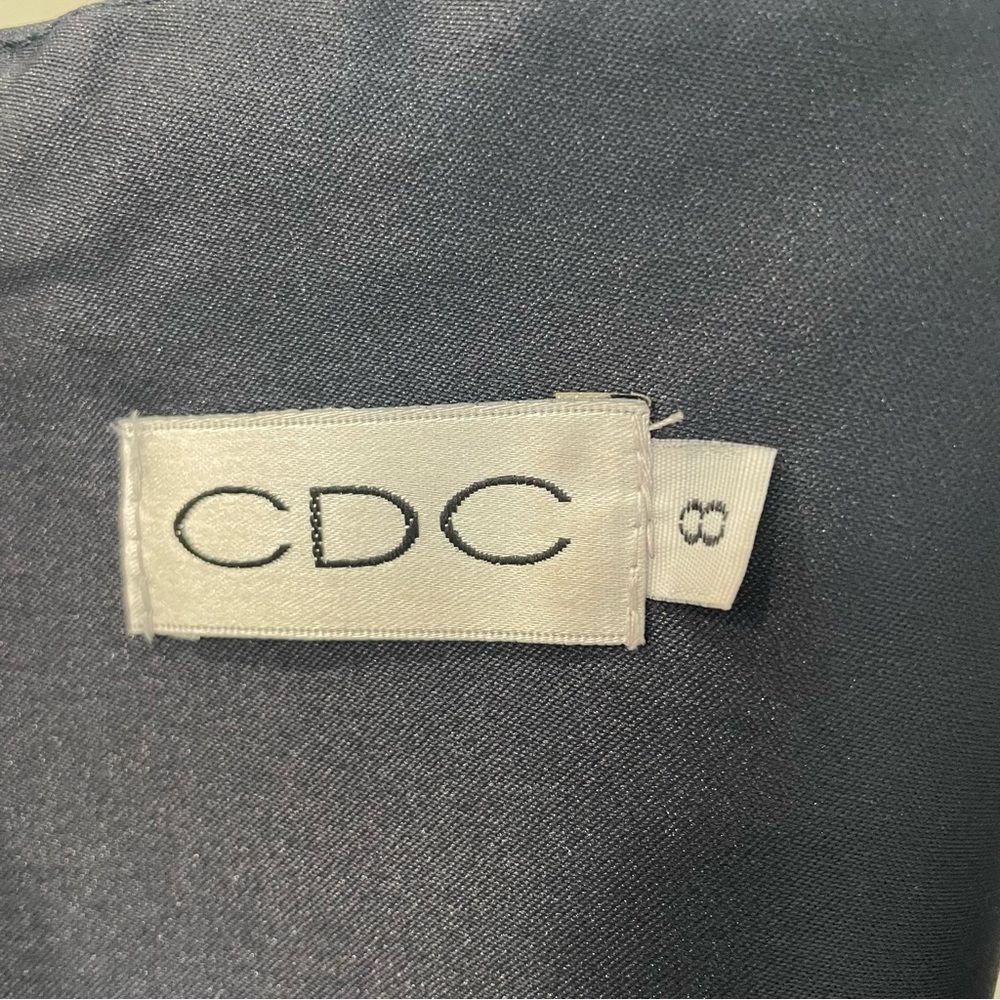 CDC Vintage Beaded Navy Knee Length Dress Women’s Size 8 - Picture 5 of 9